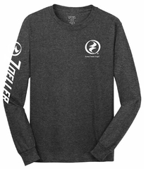 Long Sleeve Core Cotton Tee- Dk Heather Grey